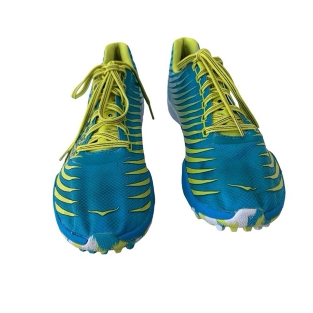 Hoka One Evo XC Spikeless Cyan/Citrus Womens Sz10.5